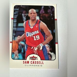 Fleer Sam Cassell Los Angeles Clippers Red Trading Card